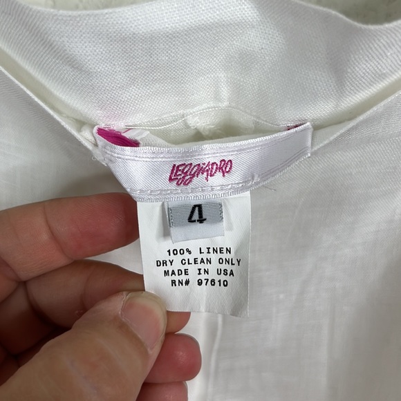 Leggiadro Linen Elastic Waist Pocket Pressed Seam Trousers - Picture 3 of 6